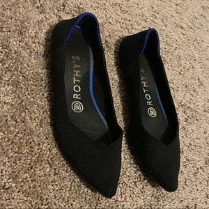 Rothy's size 6 black women's shoes.